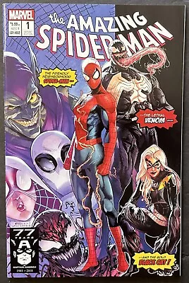 Buy The Amazing Spider-man Comic #1 (marvel,2018) New Mutants #98 Homage Modern Age~ • 38.83£