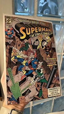 Buy Superman In Action Comics #670 Metropolis Disaster Area  DC 1991 • 3.10£