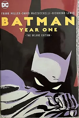 Buy Batman: Year One Deluxe Edition Hardcover Frank Miller 2017 DC Comics • 38.44£