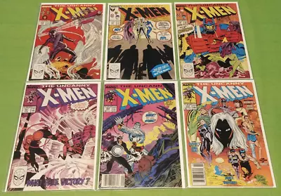 Buy Uncanny X-Men Comic Lot (6) 230, 244 1st Jubile, 246, 247, 248 Newsstand, 253 NS • 54.35£