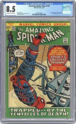 Buy Amazing Spider-Man #107 CGC 8.5 1972 4224218003 • 93.19£