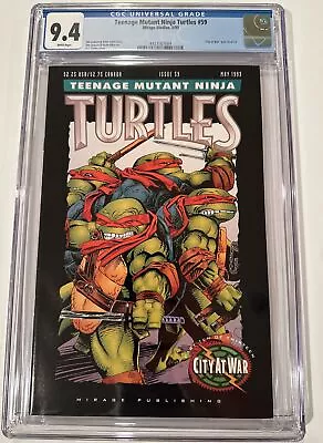 Buy TEENAGE MUTANT NINJA TURTLES #59 CGC 9.4 MIRAGE 1993 Slabbed 5/17/24!! • 38.82£