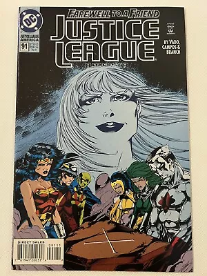 Buy Justice League Of America (Farewell To A Friend) #91 (DC Comics August 1994) • 3.88£