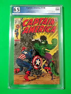 Buy CAPTAIN AMERICA # 110 FEB 1969 PGX 6.5 1st App Madame Hydra & Jones Marvel Comic • 100.96£