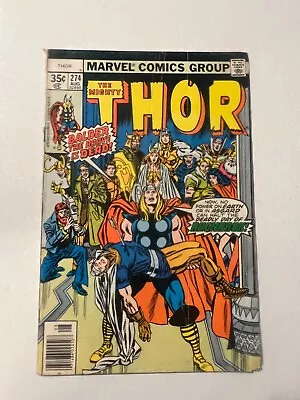 Buy The Mighty Thor #274 walt Simonson Cover & Art 1978 • 7.77£