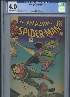 Buy Amazing Spider-Man #39 1966 CGC 4.0 • 155.32£