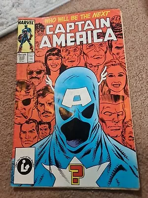 Buy Captain America #333 1st John Walker As Captain America Marvel Comics 1987 • 18£