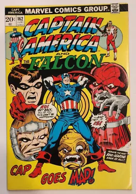 Buy CAPTAIN AMERICA And The Falcon #162 Bronze Age Marvel, 1973 (8.0) VERY FINE • 10.10£