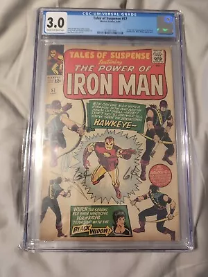 Buy Tales Of Suspense #57 CGC GD/VG 3.0 1st Appearance Of Hawkeye!!! Marvel 1964 • 252.40£