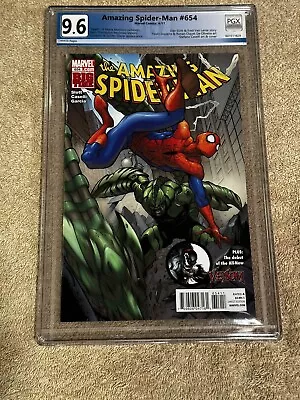 Buy Amazing Spider-Man #654 PGX 9.6 WHITE PAGES 2011! Marvel 1st Agent Venom D05 • 45.55£