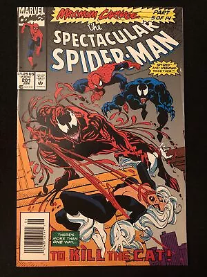 Buy The Spectacular Spider-man 201 7.0 Newsstand Marvel 1993 Venom Carnage Tv • 8.53£