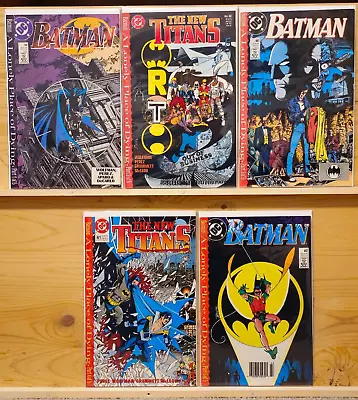 Buy Batman #440, 441, 442 New Titans #60, 61 DC 1989 Lonely Place Of Dying Complete • 15.53£