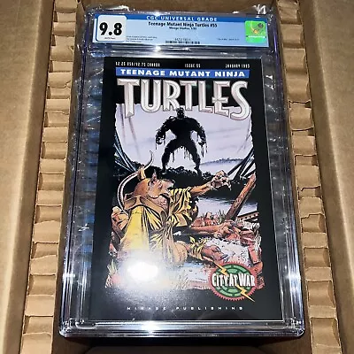 Buy Teenage Mutant Ninja Turtles #55 🔥 CGC 9.8 WP NM/M Mirage 1993 🔑 City At War 6 • 104.80£