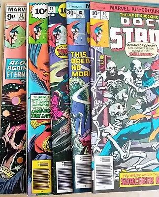 Buy Doctor Strange #'s 13, 16-19 - VG/FN (5.0) - Marvel 1976 - UK Pence Copies  • 18.99£