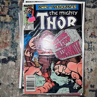 Buy Mighty Thor #411 Newsstand Marvel Comic 1989 1st Appearance App The New Warriors • 17.50£