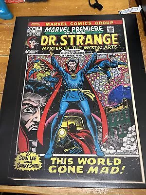 Buy Marvel Premiere Early Dr Strange Comic On Canvas Original Marvel 16X20 Artissimo • 27.18£