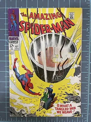 Buy Amazing Spider-Man #61 1968 Marvel 1st Gwen Stacy Cover John Romita • 69.89£