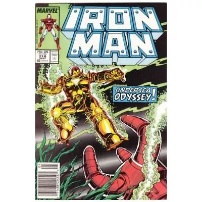 Buy Iron Man #218 Newsstand  - 1968 Series Marvel Comics VF+ [y/ • 4.65£