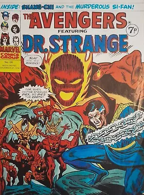 Buy THE AVENGERS Featuring DR. STRANGE No. 66 Dec. 21st 1974 UK Marvel Comic VGC • 7.29£