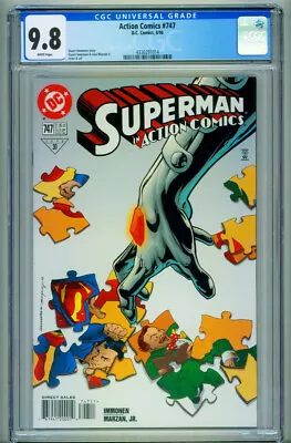 Buy ACTION #747 CGC 9.8-1998- Superman-DC-Comic Book-4330291014 • 97.85£