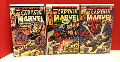 Buy Captain Marvel - Marvel Comics Lot - Bronze Age - 56, 57, 58 • 9.32£