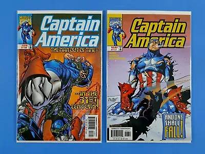 Buy Captain America #17 #18 Marvel (1999) Man Out Of Time 1st App Primax NM Lot Of 2 • 3.84£