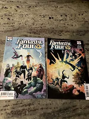 Buy Two Fantastic Four 2018 Marvel Comics #3 Var  Cover And #2 Var Cover • 8£