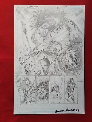 Buy Eduardo Pansica Original Art WONDER WOMAN 789 Page 19 PUBLISHED - SPLASHY! • 271.81£