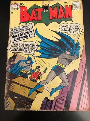 Buy BATMAN #112 (1957/Early Silver Age!) Lower Grade, But Bright & Colorful! • 42.67£