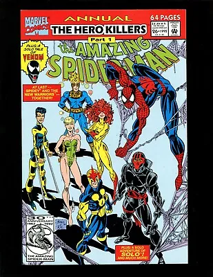 Buy Amazing Spider-Man Annual #26 VF+ Bagley New Warriors Nova Namorita Venom Solo • 9.32£