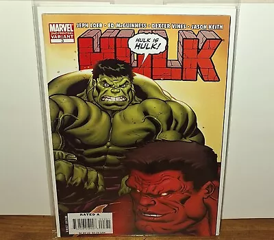 Buy Hulk #3 2nd Print Variant Red Hulk Loeb Mcguinness Marvel Comics 2008 • 3.10£