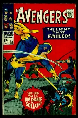 Buy Marvel Comics The AVENGERS #35 Captain America Scarlet Witch Living Laser FN 6.0 • 23.26£