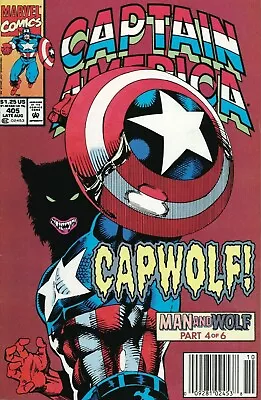 Buy Captain America (1st Series) #405 (Newsstand) VF/NM; Marvel | Capwolf - We Combi • 15.52£