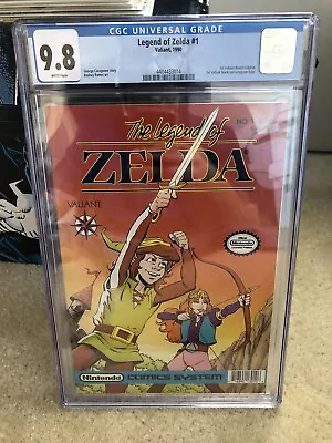 Buy Legend Of Zelda 1 CGC 9.8 1st Print 1990 Nintendo Valiant Comics • 776.60£