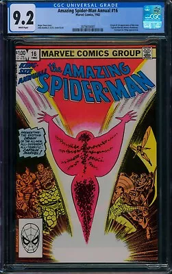 Buy Amazing Spider-Man Annual #16 🌟 CGC 9.2 WHITE Pages 🌟 1st Monica Rambeau! 1982 • 115.71£