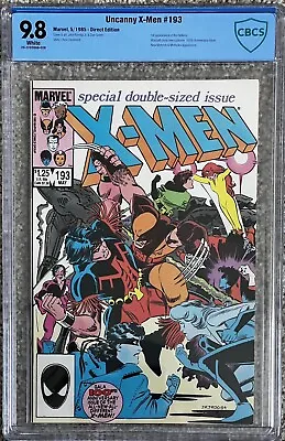 Buy UNCANNY X-MEN #193 5/1985 WP CBCS 9.8 (not CGC) - 1st Appearance Of Hellions • 77.62£