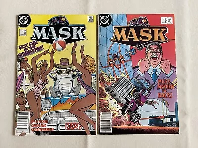 Buy MASK Comic 1985 DC Comics Lot Issue #2 And #8 • 15.53£