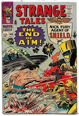 Buy Strange Tales #149 (Marvel) 10/66, Dr Strange, Nick Fury, Everett, Kirby (VG+) • 14.76£