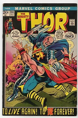 Buy ⚡️THE MIGHTY THOR #201 Marvel Comics 1972 Bronze Age 1st App. Of Blackworld⚡️ • 7.76£