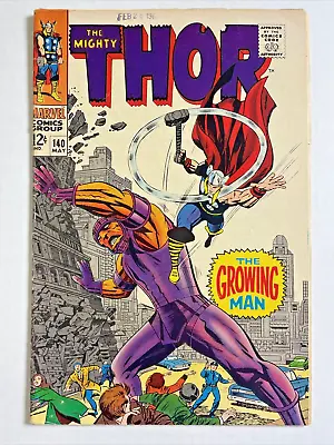 Buy Thor #140 F+ 1967 Marvel Comics Growing Man • 97.08£