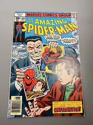 Buy Amazing Spider-Man #169 - 1977 Marvel 1st Print - Frank Miller Fan Mail • 10.86£