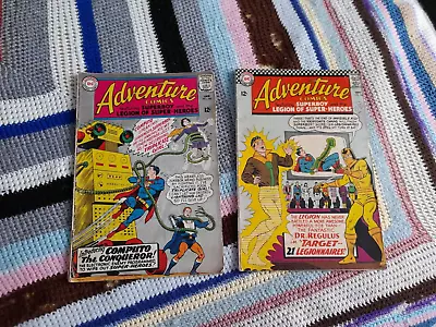 Buy 2 Adventure Comics Featuring Superboy Nos 340 348 1966 DC Comics Box 176 • 2.47£