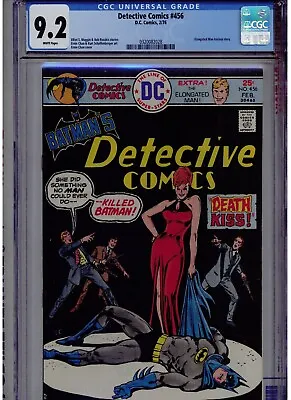 Buy Detective Comics Batman # 456 Cgc 9.2 White Pages Ernie Chan Art 1976 Dark Cover • 68.92£