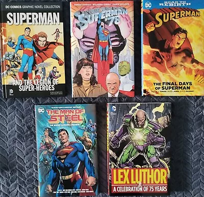 Buy SUPERMAN Hardcover Volumes  - 5 No. Inc '78 And Lex Luthor 75 Year - See Desc • 55£
