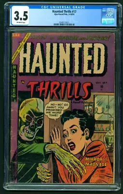 Buy Haunted Thrills #17-cgc 3.5  1954 Ajax Farrell Pch  Horror Cvr • 252.36£