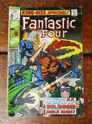 Buy Fantastic Four #7 (1969 Marvel Comics) KING-SIZE SPECIAL (ANNUAL) Silver Age VG • 11.61£