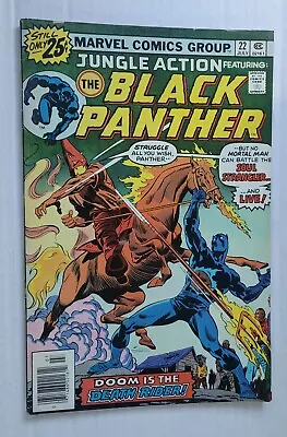 Buy Jungle Action #22 Featuring The Black Panther 1st Soul Stranger Newsstand 1976 • 23£