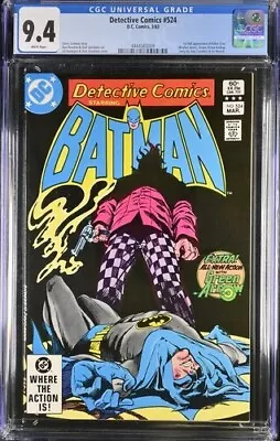 Buy Detective Comics #524 1983 DC Comics CGC 9.4 Batman 1st App Killer Croc WP • 54.35£