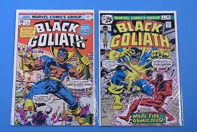 Buy 🔥 Black Goliath  #1 & #2 1976 2nd Appearance & Origin Of Black Goliath VF/VF+🔥 • 23.30£