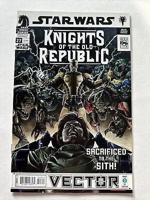 Buy Star Wars Knights Of The Old Republic #27 Vector 3 Dark Horse Comics 2008 • 6.21£